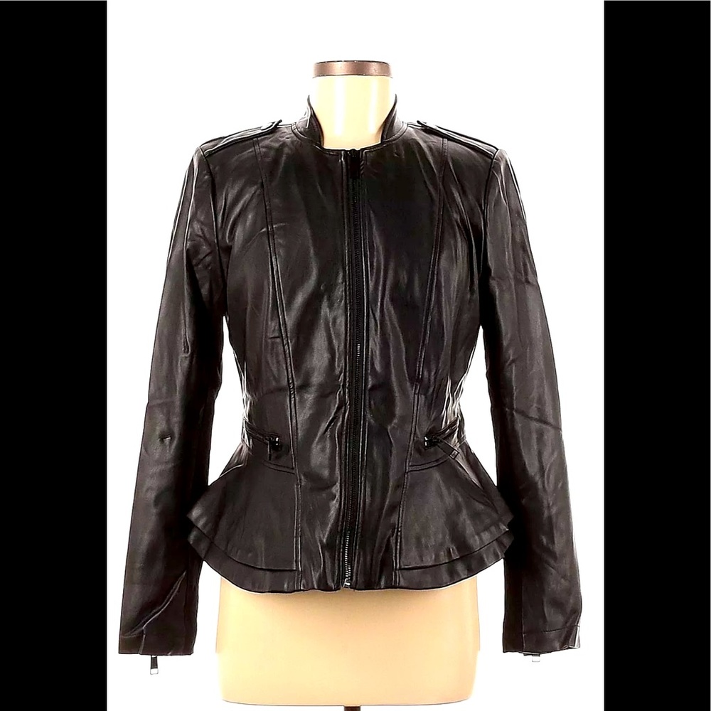 G.I.L.I Got IT Love It black leather jacket size 10  New